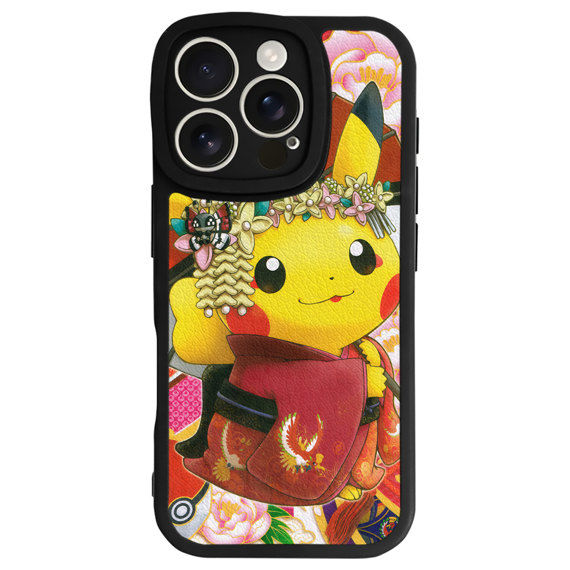 （画像用） ポケットモンスター Pokémon 【iPhone 16シリーズ対応】シリコンスマホケース（レザー調） 材質：シリコン